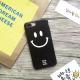 Soft TPU IMD Smiling Face Black Edge Scrub Cell Phone Case Cover For iPhone 7 6s Plus