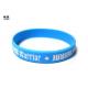 Trendy Silicone Awareness Bracelets , Personalized Rubber Band Bracelets For Kids