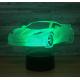 Racing Car 3D Night Light 7 Colors Change with Remote Control As Christmas Gifts For Baby Room Decoration