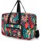 Foldable Large Capacity Carry on Weekender Overnight Travel Bag with Pattern