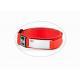 Fashion Sport ID Bracelet / Nylon Velcro ID Wristband With Engraved Metal Plate