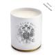 White Painting Home Luxury Scented Candles With Delicate Printing Pattern