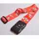 Colorful Jacquard Personalised Luggage Straps With Removable Buckle