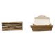 Wood Grain Folding Eyeglass Case with Custom Logo Pu Leather Material