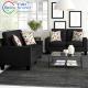 Modern Black Linen Fabric Corner Sleeper Sectional Sofa Chair Set Living Room Sofas Modern Home Furniture