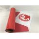 Hot Press PU Heat Transfer Vinyl Red Color Excellent Tensile For T - Shirt