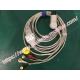 Edan F9 Fetal Monitor ECG Cable ZEC121 20201119074 Compatible Medical Equipment White