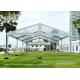 500 Seaters Aluminum Transparent Luxury Wedding Tents With White Decoration