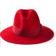 New Style Red Fashion Felt Fedora hat