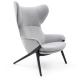 Metal Fiberglass Frame Chaise Lounge Chair Modern  79 * 87 * 112 CM