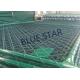 Green / Balck Wire Mesh Fencing  PVC Coated 0.5 - 6m Width Chain Link Fence