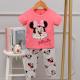 Summer Korean Short Sleeve Pajama Set Cartoon Minnie Age 6 Pyjamas