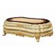 French Luxury Center table Gold Storage Carved Wooden Coffee Table