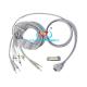 Medical Accessories EKG Cables DB15P 10 Lead Din AHA Standard For GE Patient Monitors