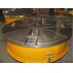 Flange Plate Floor Turning Table Stepless Frequency Adjustment Welding Rotary Table With Round Table Standing 15 Tons