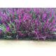 1m Wide 40mm Synthetic Grass Roll Green Curly Yarn Avender Flowers Color