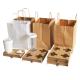 Disposable take away paper pulp tray 2 cup 4 cup holder cup carrier for coffee cup