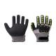 Cut Resistant Heavy Duty Work Gloves , TPR Mechanics Impact Resistant Work Gloves