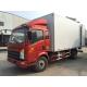 -20 °C 3 tons FRP Refrigerator box Trucks 5 to 7 cbm for Africa