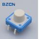 Thru Hole 12 Mm X 12mm Tactile Switch 0.5mA Current Rate Blue House With White Button