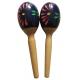 Flower carved wood maracas  / Music Toy / Orff instruments / Promotion gift AG-MS9
