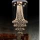 Stainless Steel Staircase Light Luxury And Modern Crystal Chandelier