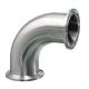 Stainless Steel Sanitary Pipe Fittings Bends Pipe Fitting High Pressure Resistant