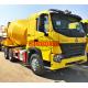 6x4 Cement Mixer Truck 9m3 Volume HOWO A7 Cabin Series 336 / 371hp Engine Power