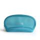 Custom Blue Promotional Transparent Mesh Cosmetic Bags With Logo
