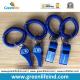 Popular Sales Blue Plastic Wristband Coiled Holder w/Blue Custom Logo Imprinted Whistle