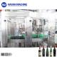 Auto 2 In 1 Glass Bottle Sparkling Drink Wine Filling Capping Machine
