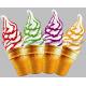 3 Flavours High Efficiency Ice Cream Making Machines Auto - Cleaning