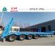 4 Axle 60T Low Bed Semi Trailer For Transporting Excavators