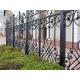 Contemporary Wrought Iron Railings , Anti Corrosion Black Rod Iron Fence