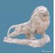 White Marble Stone Carving Sculpture Animal Lion , Contemporary Stone Sculpture