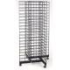 Heavy duty wire mesh display shelving / stand racks with hooks, hangers for store goods