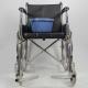 Two In One Multifunctional Folding Steel Wheelchair Commode Chair