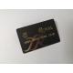 Frosted PVC Business Cards With Barcode Hot Stamp Gold Foil Emboss Number
