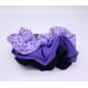 Women Portable Fabric Hair Accessories Scrap Scrunchie Purple Color