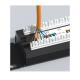 Metal RJ45 Ethernet Patch Panel with Cable Management 1U Height Shielded Compatibility for