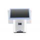 White Touch POS Machine , Touch Screen Cash Register Machine User Friendly