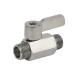 Oed Customized 304 Stainless Steel Handle Mini Ball Valve with Double External Thread