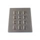 Dynamic Waterproof IP67 Stainless Steel Numeric Keypad 12 Keys Vandal Proof