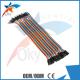 1 Pin-1 Pin Female To Male Jumper Wires For Arduino , 40pcs In Row Dupont Cable 20cm