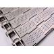 1mm-4mm Plate Perforated Conveyor Belt For Slight And High Density Products