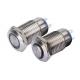 2 Pins Stainless Steel Push Button Switch Led Illuminated Flat head On Off Momentary
