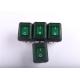 PDST Green Waterproof Rocker Switch Illuminated For Medical Facilities