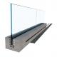 Staircase Glass Railing Aluminum Profile Interior Tempered Glass Railing Design