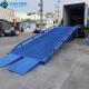 Factory 10T-10M Conventional Blue Loading And Unloading Freight Manual Dock Ramp