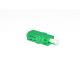 LC / APC Simplex Fiber Optic Adapter Green For Testing / Measurement Instruments